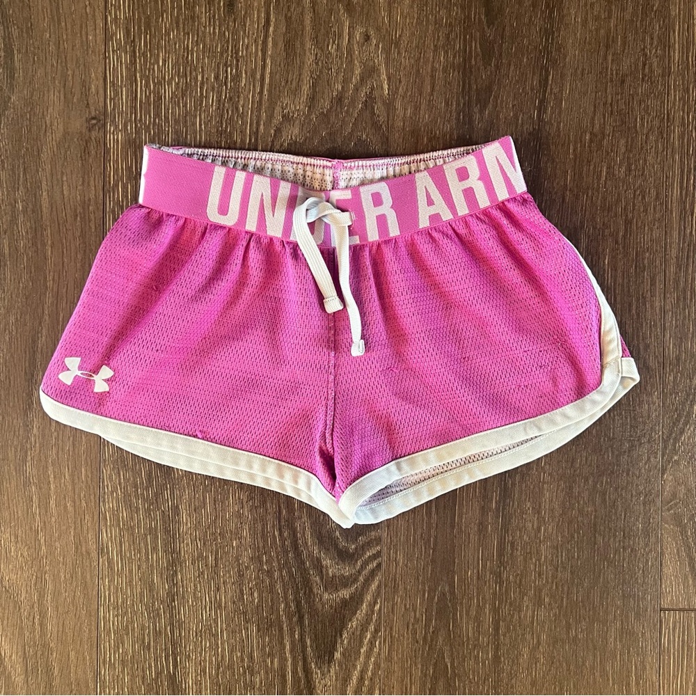 Under Armour Girls Purple Shorts, Size XS